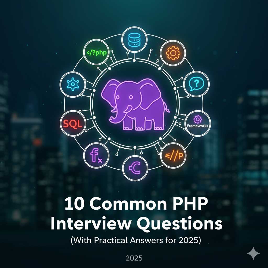 10 Common PHP Interview Questions (With Practical Answers for 2025)