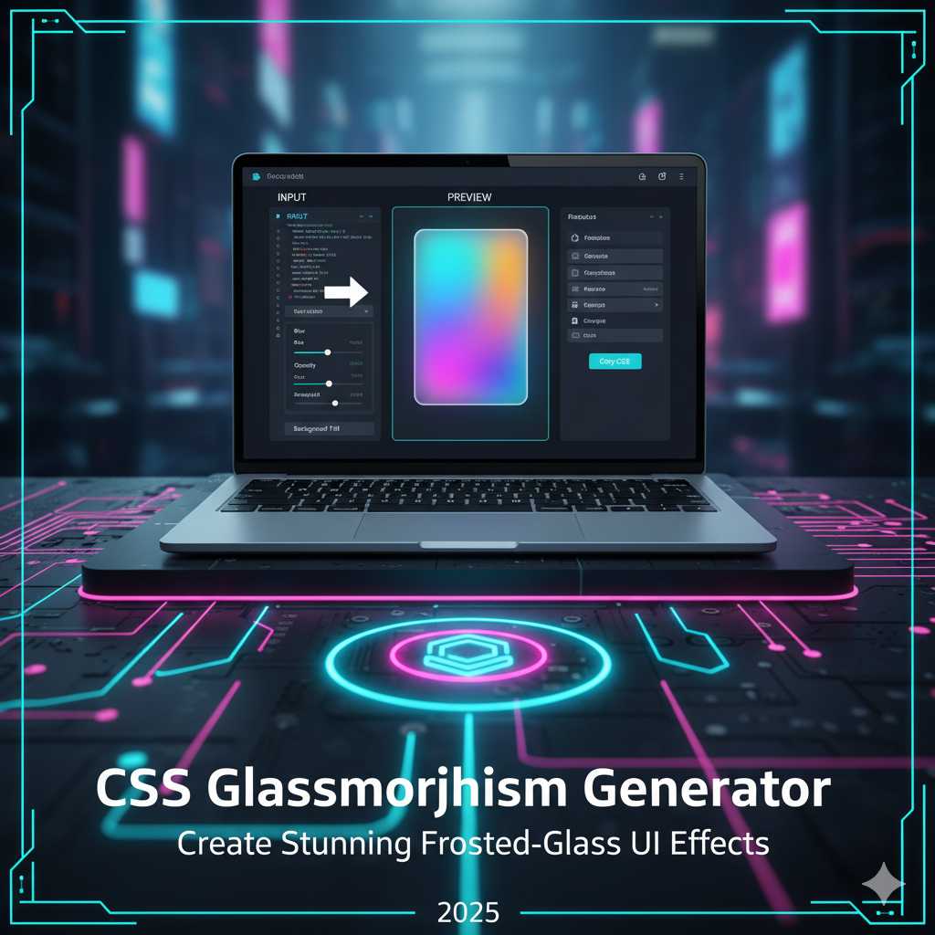 CSS Glassmorphism Generator – Create Stunning Frosted-Glass UI Effect