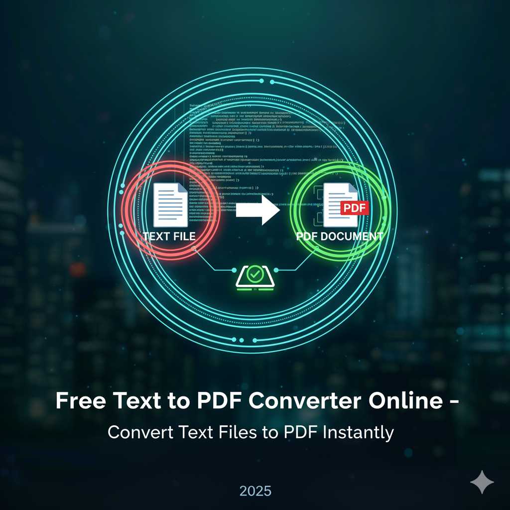 Free Text to PDF Converter Online – Convert Text Files to PDF Instantly