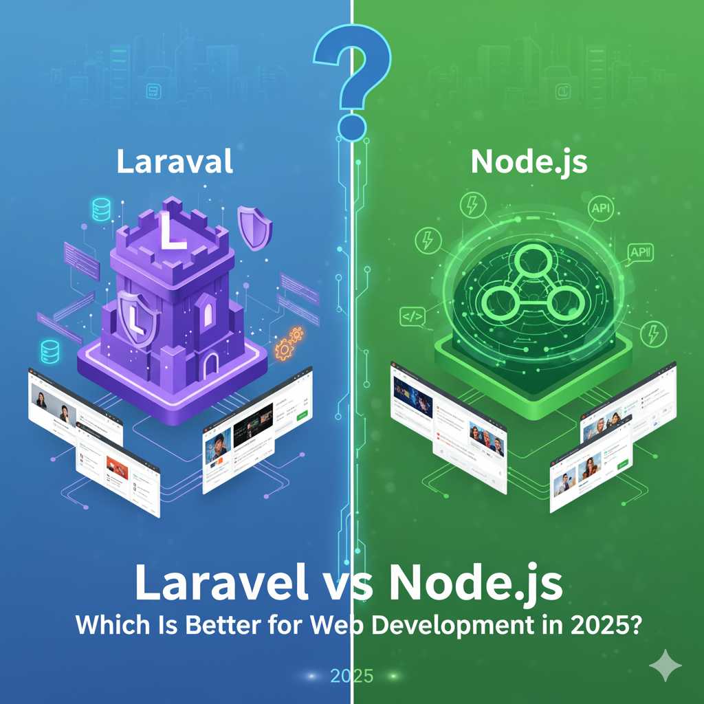 Laravel vs Node.js: Which Is Better for Web Development in 2025?